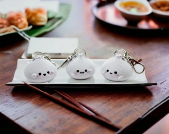 Kawaii Dim Sum Bao Keyrings