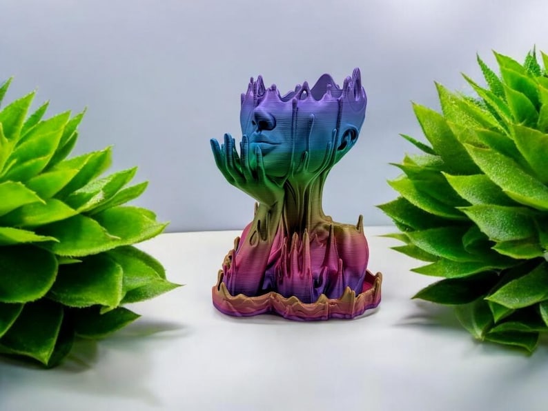 Melting Lady Planter - Unique Aesthetic Home Decor - Quirky Gift for Plant Lovers image 5