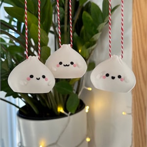 Kawaii Dimsum & Sushi Christmas Baubles image 1