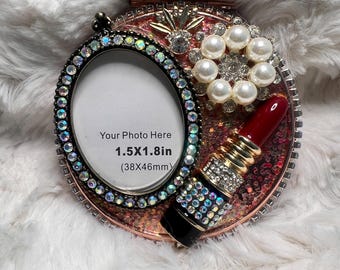 Bling Compact Mirror  Keepsake Makeup Gift