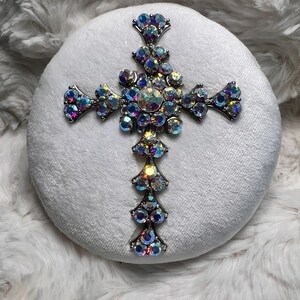 Vintage Cross Powder Puff Body Dusting Powder Puff Gifts Vintage Powder Compact Vintage Perfumed Dusting Powder puff Mother’s Day gift