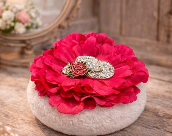 Jumbo Powder Puff with 3oz free Scented Body Powder | Vintage Floral Vanity Luxury