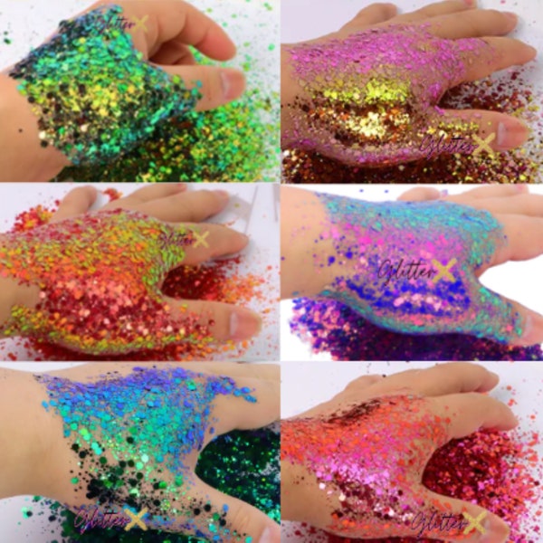 Colour Changing face glitter/cosmetic grade face glitter