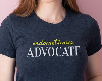 Endometriosis Advocate T-Shirt; Modern Endo Awareness Apparel; Gift for Chronic Illness Fighter; Patient Advocate Tee; Simple Spoonie Shirt