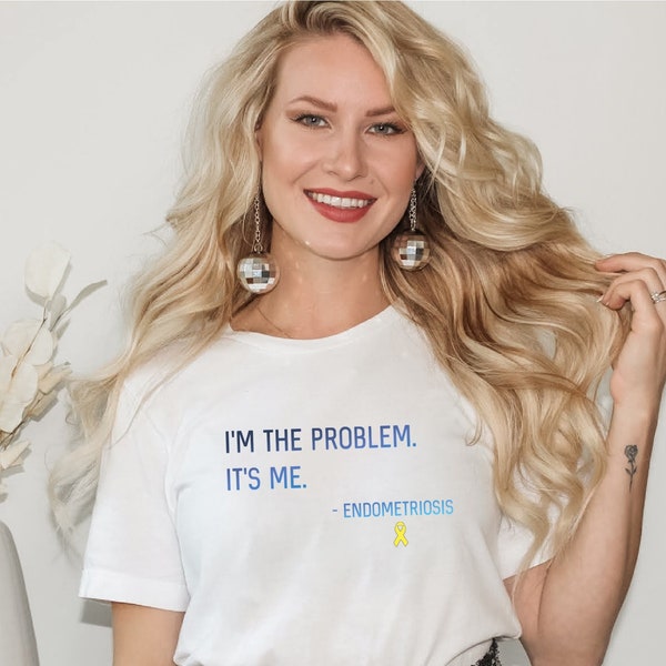 I’m the Problem It’s Me Endometriosis Shirt; Endometriosis Awareness Shirt with Midnights Inspired Colors; Funny Endo Surgery Gift