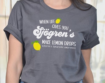 Sjögren’s Syndrome Shirt; Autoimmune Disease Awareness Tee; Cute Summer Spoonie Apparel; Chronic Illness Clothing; Sjogren's Plus Size Top