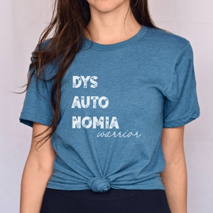 Pretty Dysautonomia Shirt; Dysautonomia Warrior Tee; Autonomic Dysfunction Shirt with Floral Letters; Springtime Chronic Illness Shirt