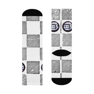 Der Malerdruck roblox gepolsterte Crew-Socken | Gemütlich, stilvoll, Geschenke, lässige Outfits, Winter Essentials, modische Füße Bild 4