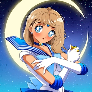 Custom Anime Portrait – 1 Person | Personalized Anime Commission | Unique Anniversary or Gift Portrait