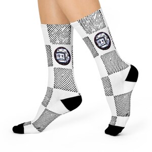Der Malerdruck roblox gepolsterte Crew-Socken | Gemütlich, stilvoll, Geschenke, lässige Outfits, Winter Essentials, modische Füße Bild 2