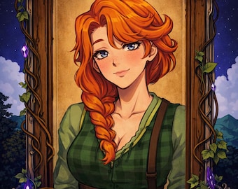Stardew Valley Drucke 8er Set | Sebastian Sam Abigail Haley Emily Elliot Leah Alex | Digitales Poster |  Dekor Digital