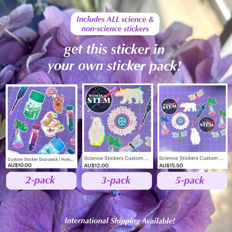 Amino Acid Properties Venn Diagram Sticker | Holographic Science Sticker | Genetic Code Table Protein Chemist | Biology Biochemistry bild 6
