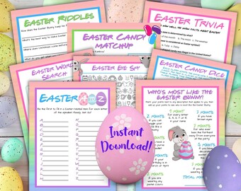 Easter Games Printable | Easter Party Games | Easter School Games