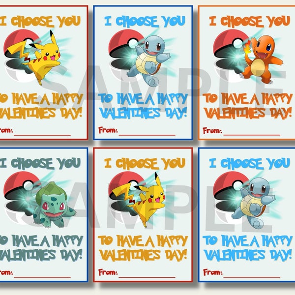 Pikachu Valentine Card - Etsy