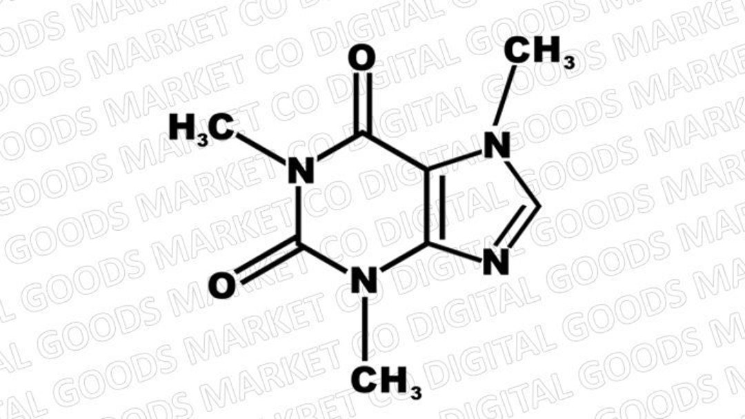 Caffeine SVG - Coffee Digital Download - Caffeine Chemical Compound PNG ...