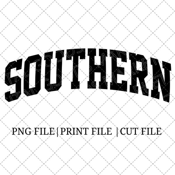 Southern PNG Digital Download - Trendy SVG - East Coast Cricut File - South Sweatshirt Design - Southern Print File