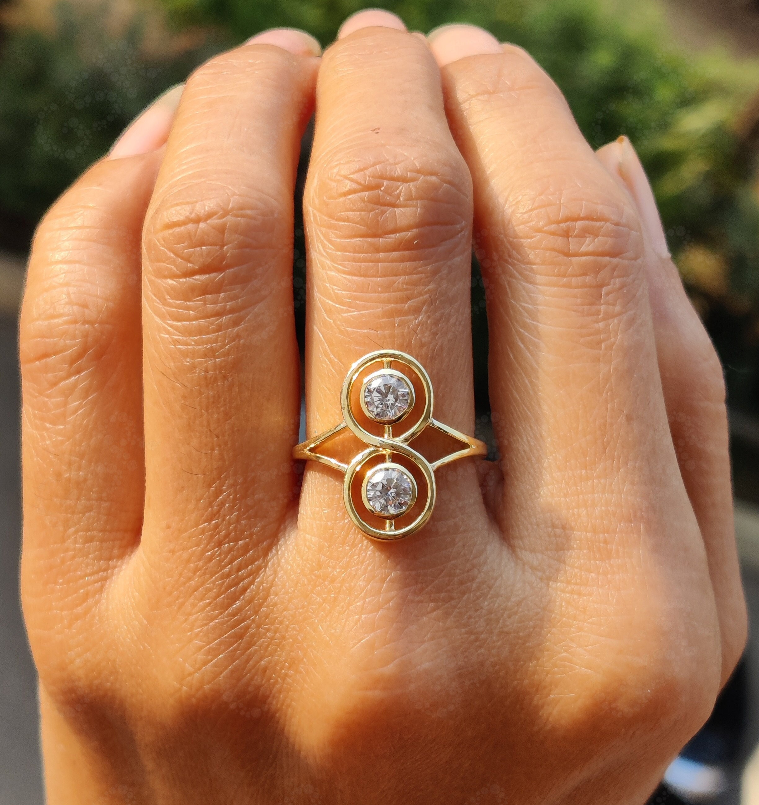 Classic Double Stone Ring | Winni.in