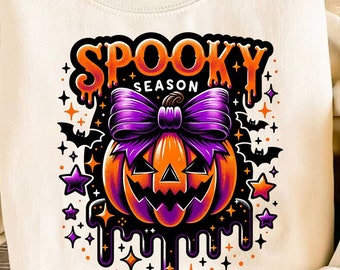 Spooky Season Png, Pumpkin Spice Png, Spooky Pumpkin Png, Halloween Pumpkin, T-Shirt Sublimation Design, Digital Download PNG