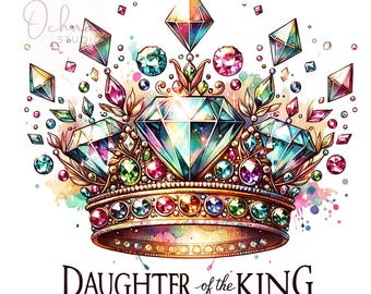 Daughter Of The King PNG, Christian Art, Armor Of God, Bible Verse, Christian Warrior Princess PNG Sublimation Designs, Digital Download PNG