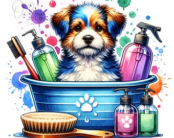Dog Groomer PNG, Dog PNG, Colorful Png, Paw Png, Pet Groomer Png, Dog Mama Png, Dog Lover Png, Shirt Sublimation Design, Digital Download