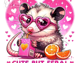 Cute But Feral Raccoon PNG, Funny Juice Clipart, Snarky Wasbeer, Funny Wasbeer PNG, Clipart wasbeer, sublimatieontwerp, digitale download, png