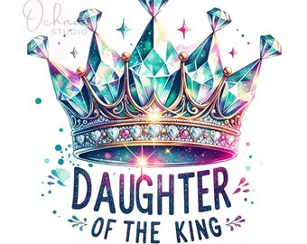 Daughter Of The King PNG, Christian Art, Armor Of God, Bible Verse, Christian Warrior Princess PNG Sublimation Designs, Digital Download PNG