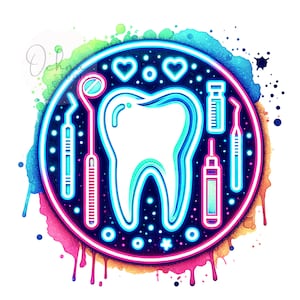 Asistente dental PNG, Clipart de dentista, Dientes PNG, Técnico dental PNG, Diseño de camiseta, Diseño de sublimación, Descarga digital PNG