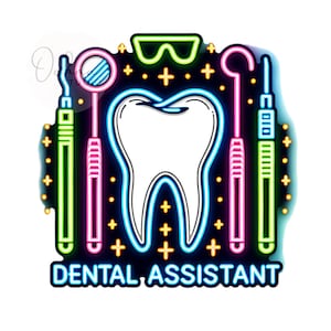Asistente dental PNG, Clipart de dentista, Dientes PNG, Técnico dental PNG, Diseño de camiseta, Diseño de sublimación, Descarga digital PNG