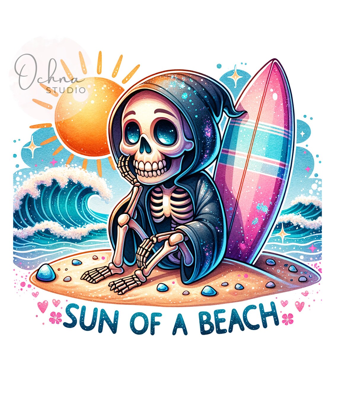 Sun of a Beach PNG, Funny Summer Skeleton, Beach Vibes, Sarcastic PNG, Snarky Skeleton Png, Sublimation Designs, Digital Download PNG