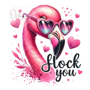 Flock You PNG, Flamingo Clipart, Summer PNG, Pink Flamingo Png, Sublimation Design, Digital Download PNG