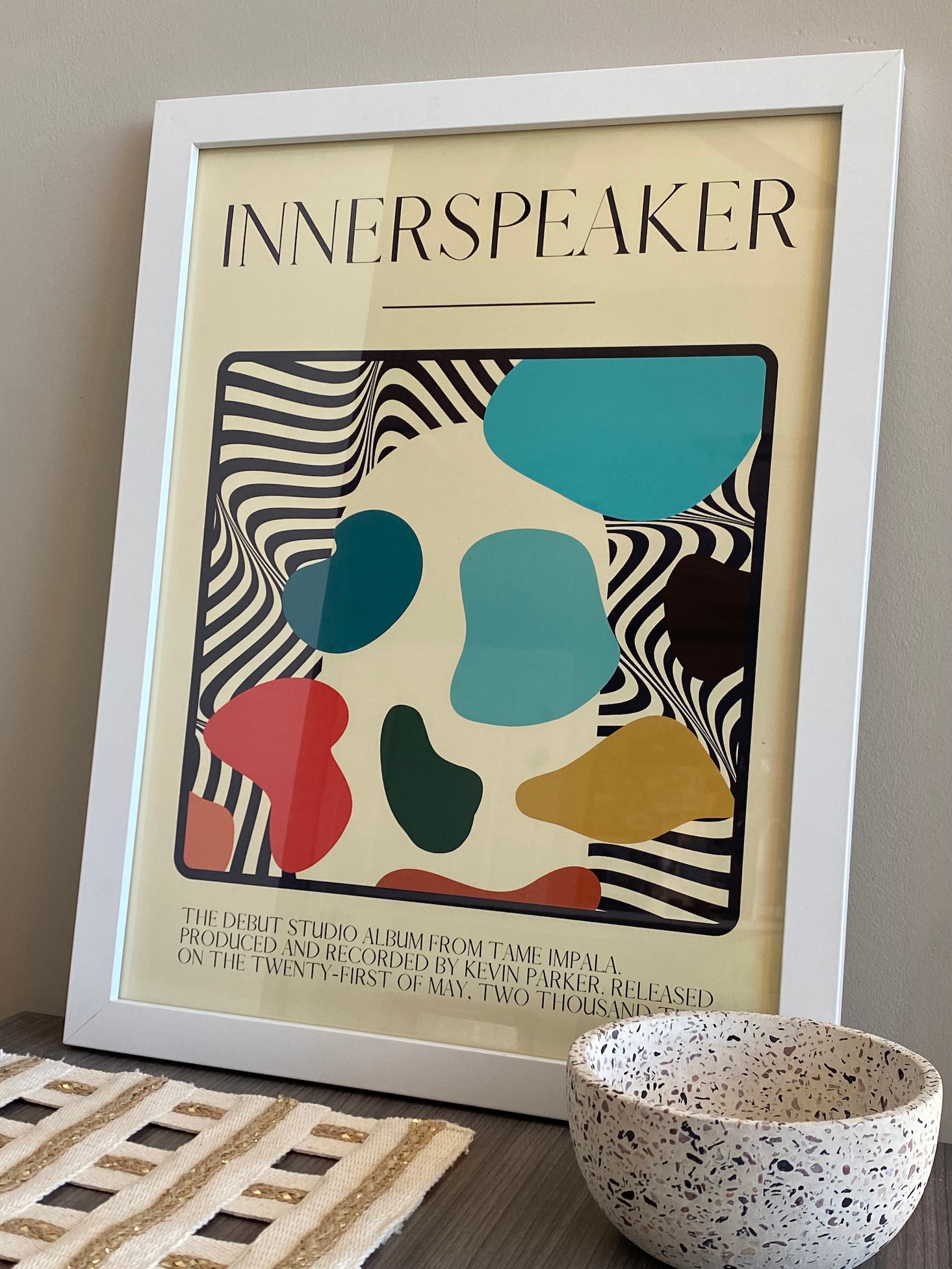 Innerspeaker Tame Impala Poster Innerspeaker Album Psychedelic Modern Wall Art 12 X ...