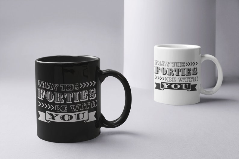 UNIQUE BIRTHDAY GIFT Mug Design Featuring the Blessings of 40 Years, A