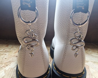 Serpent, snake, boot charms, D.M charms.