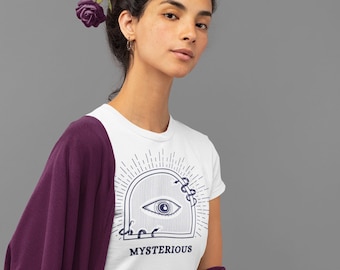 Camisa de mau olhado que tudo vê, roupa boho, camisa mística, presente para ela, presente de mãe