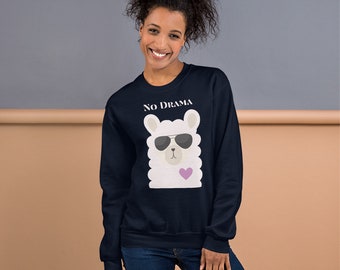 Moletom Lama Crewneck, Suéter Southern para mulheres, Moletons Farm Girl, Camiseta Farmhouse, Country Girl, Western, Camiseta Drama, Lhama