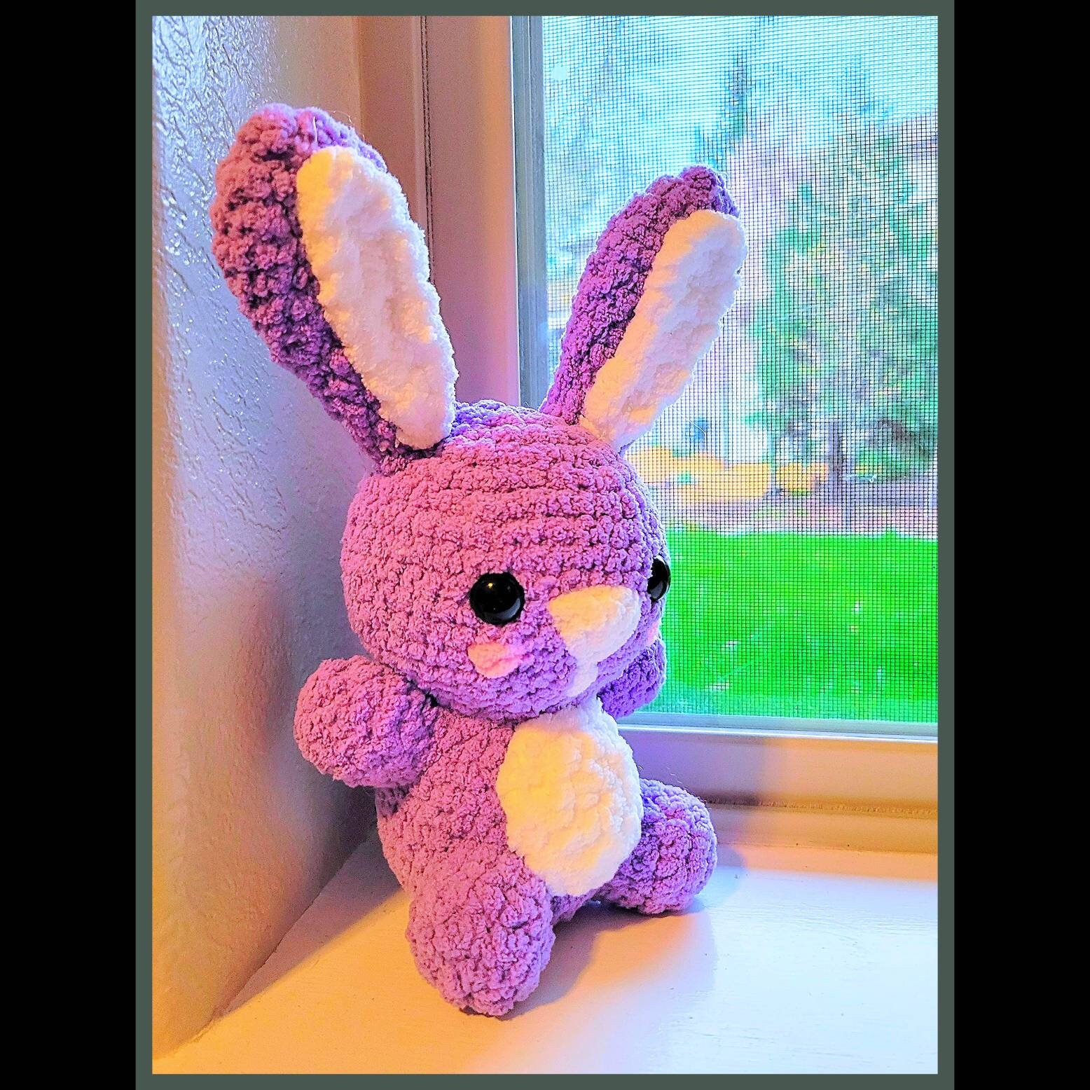 black bunny soft toy