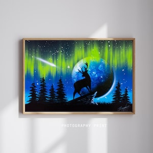 スプレーペイントアート / スプレーペイントアート / ギャラクシーアート / 宇宙ホームデコレーション / ストリートアート / スプレーペイント / 北風の夜明け /