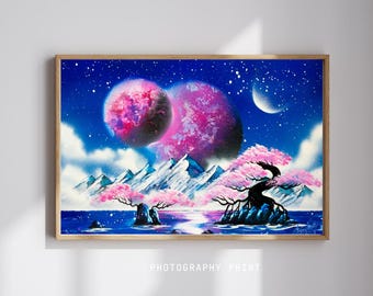 スプレー＆レジンアート 宇宙の風景 EDENさんの作品 スプレーアート エデン Eden 原画