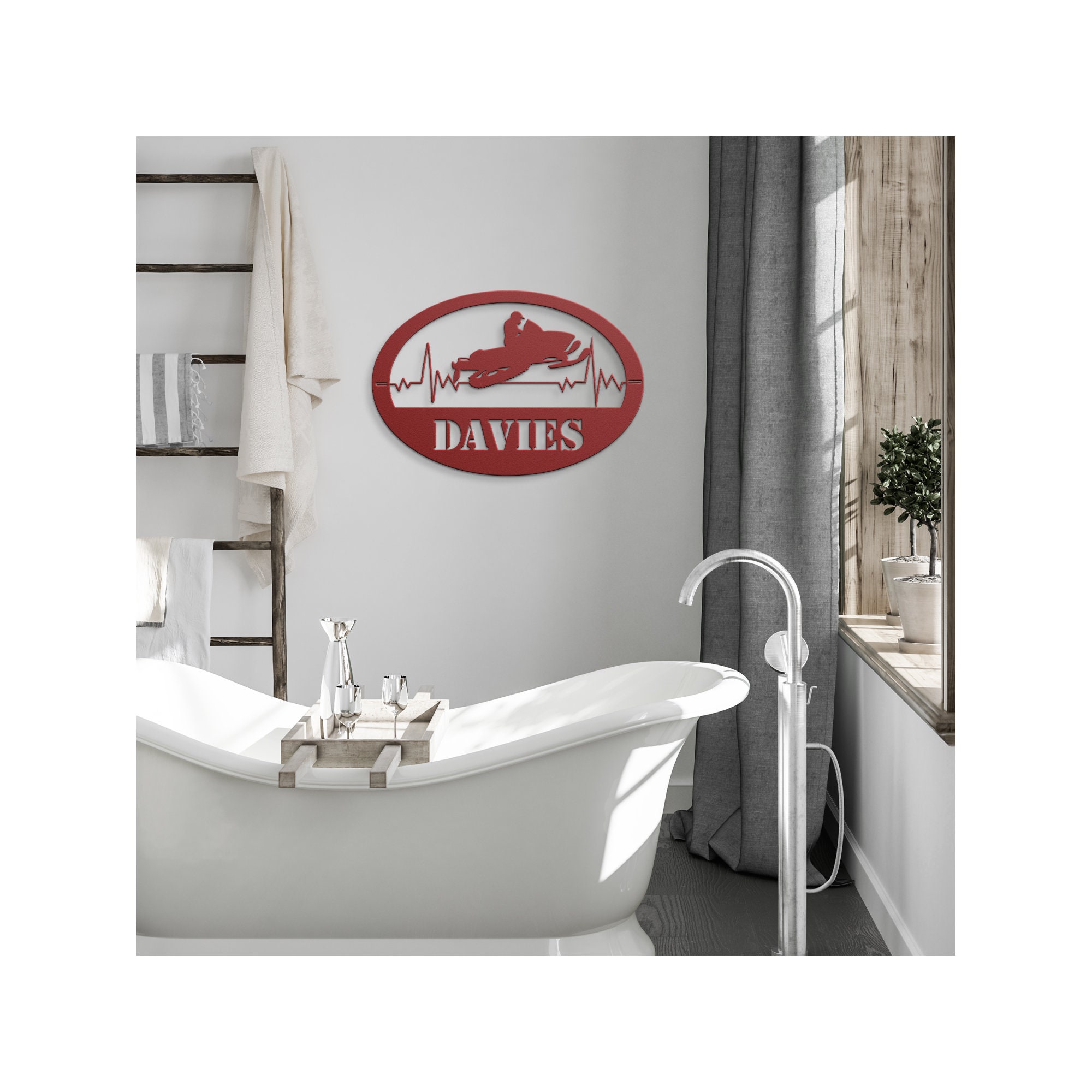 Personalized Snowmobile Metal Wall Art Snowmobile Art Snowmobile Wall