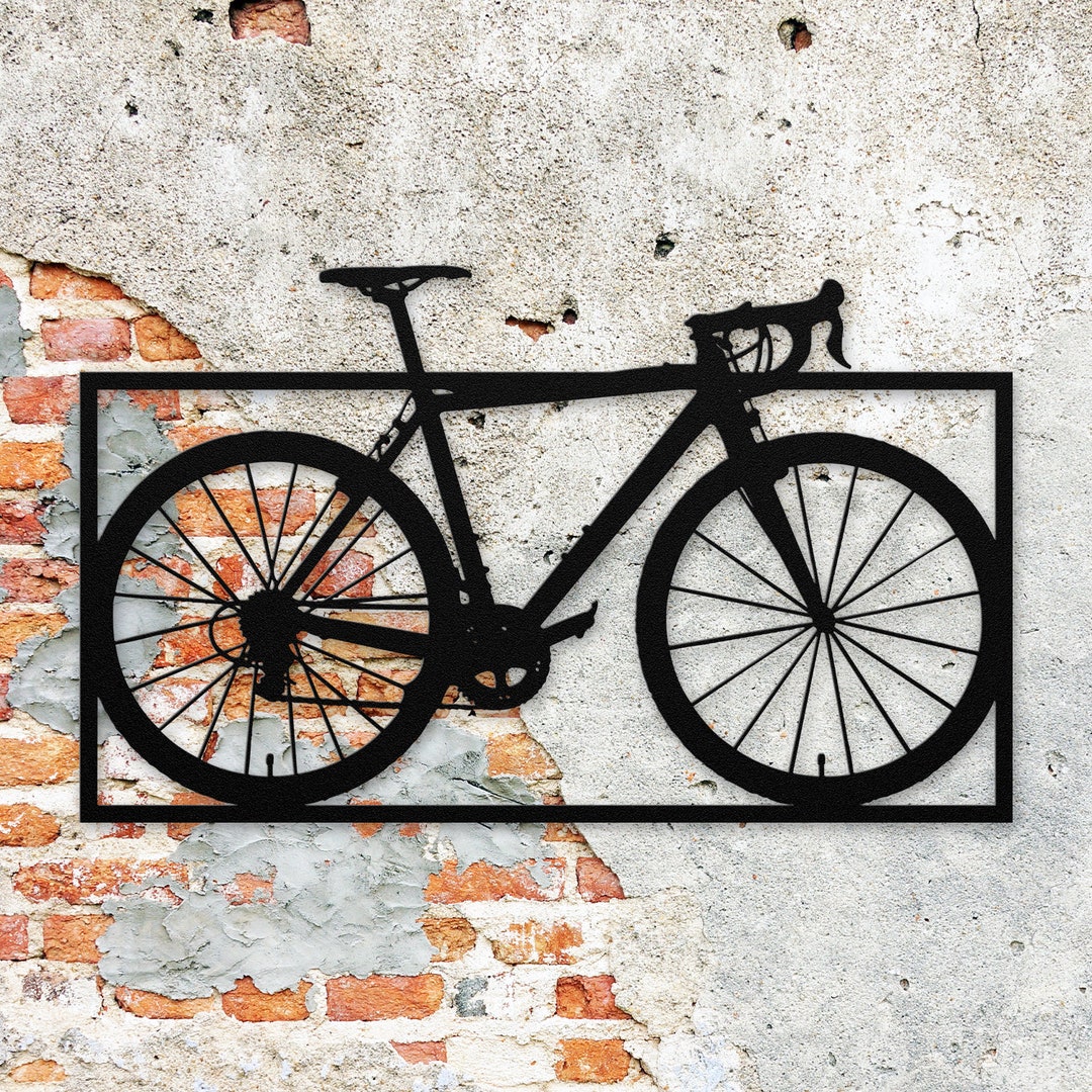 Bicycle Metal Wall Art Bike Metal Wall Art Cycling Metal Wall Art Road