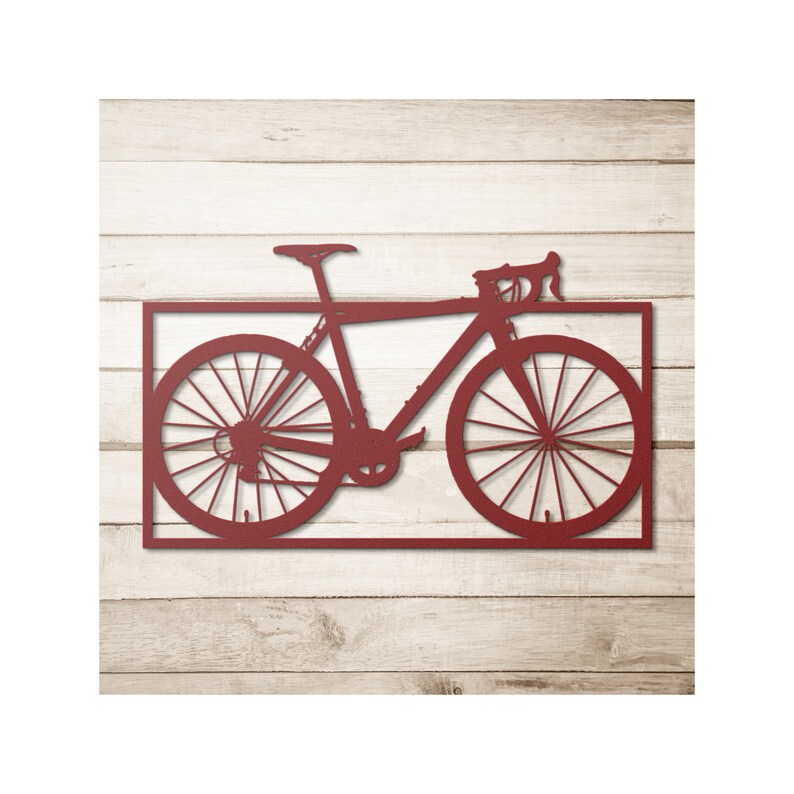 Bicycle Metal Wall Art Bike Metal Wall Art Cycling Metal Wall Art Road