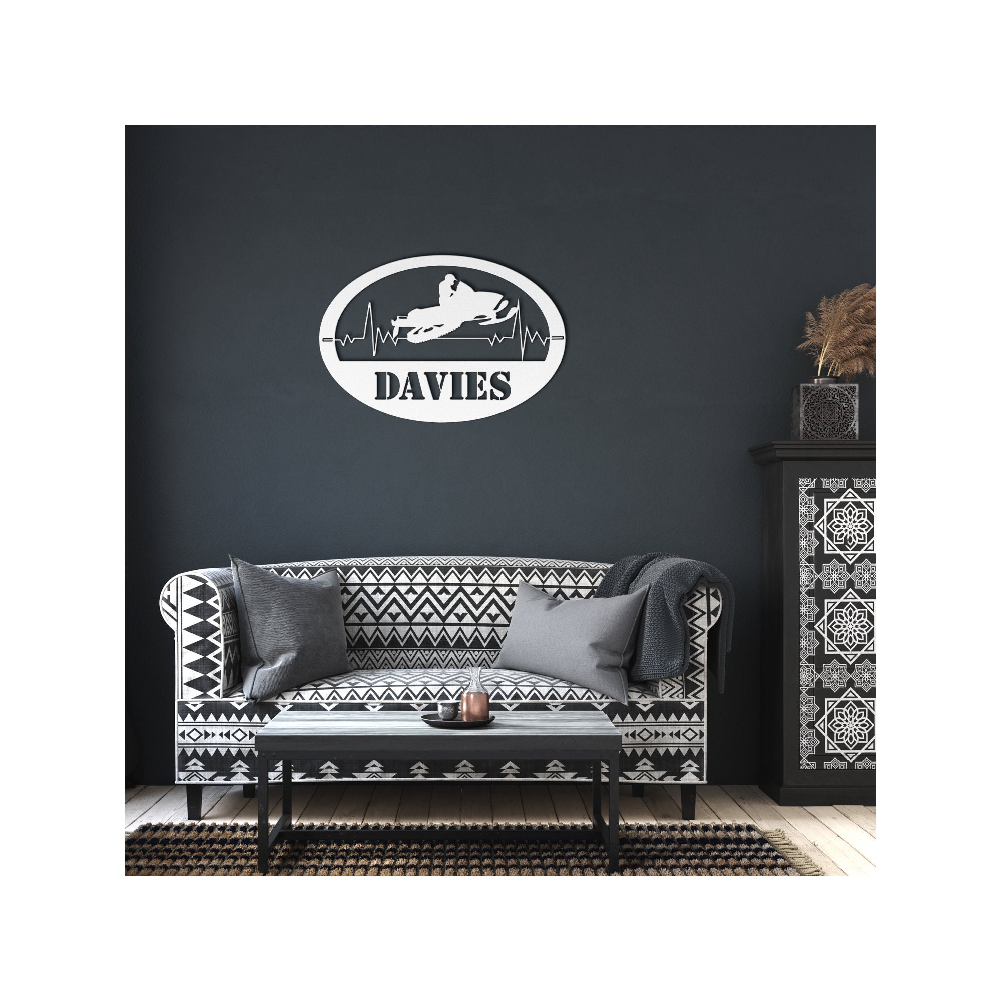 Personalized Snowmobile Metal Wall Art Snowmobile Art Snowmobile Wall