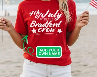 Personalized Family July 4 Unisex Heavy Cotton Tees