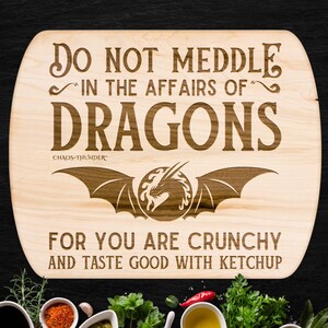 Hardwood DnD Cutting Board: Gift for Dungeon Masters