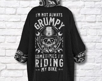 Moletom Grumpy Biker Snug: Roupa de Motociclista, Edição Limitada