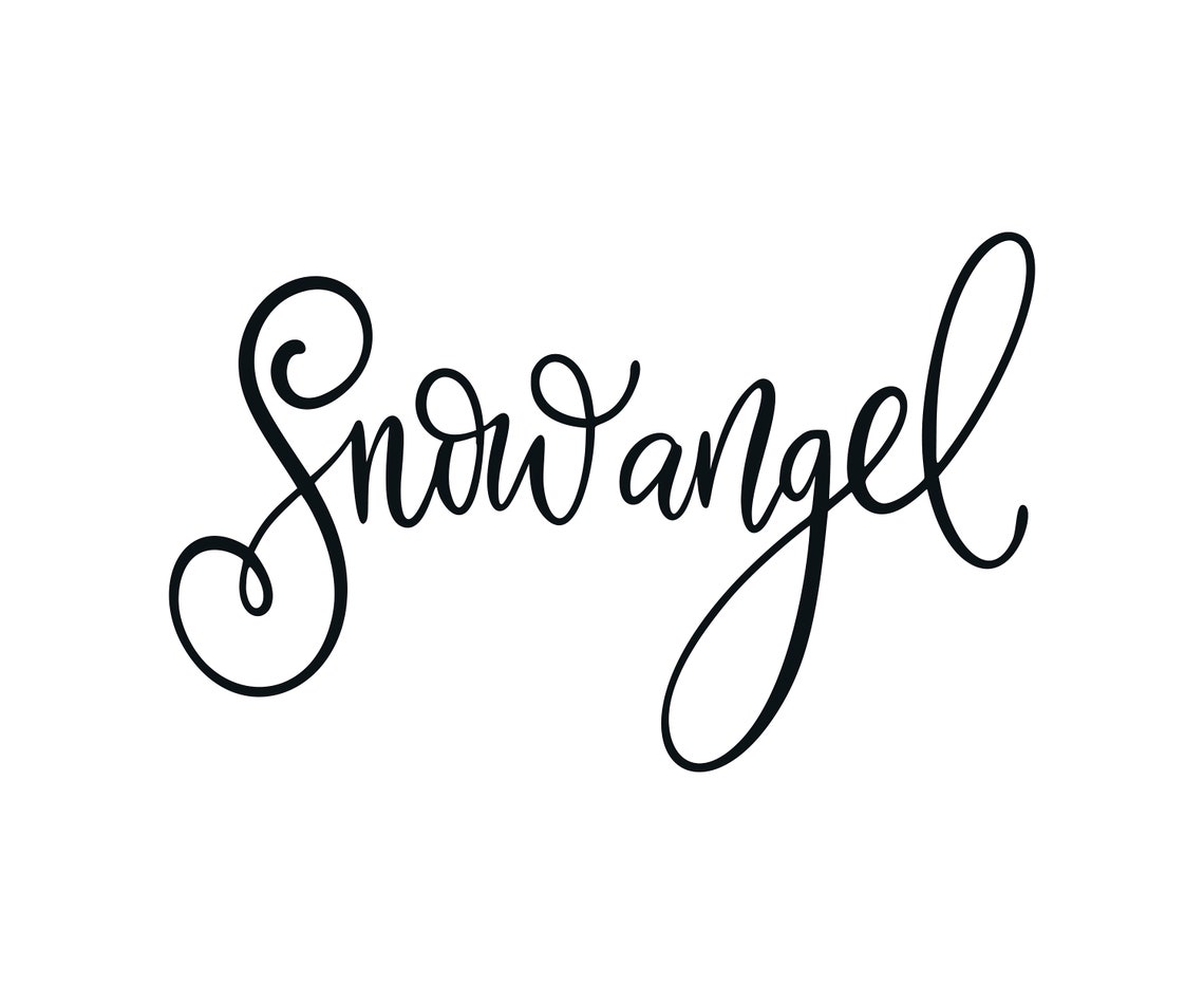 Christmas Snow Angel Quotes Letters , Winter Quotes , Printable Wall Art Christmas Quotes