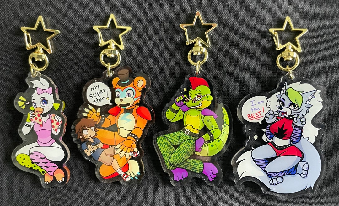 Fnaf Security Breach Keychains Etsy
