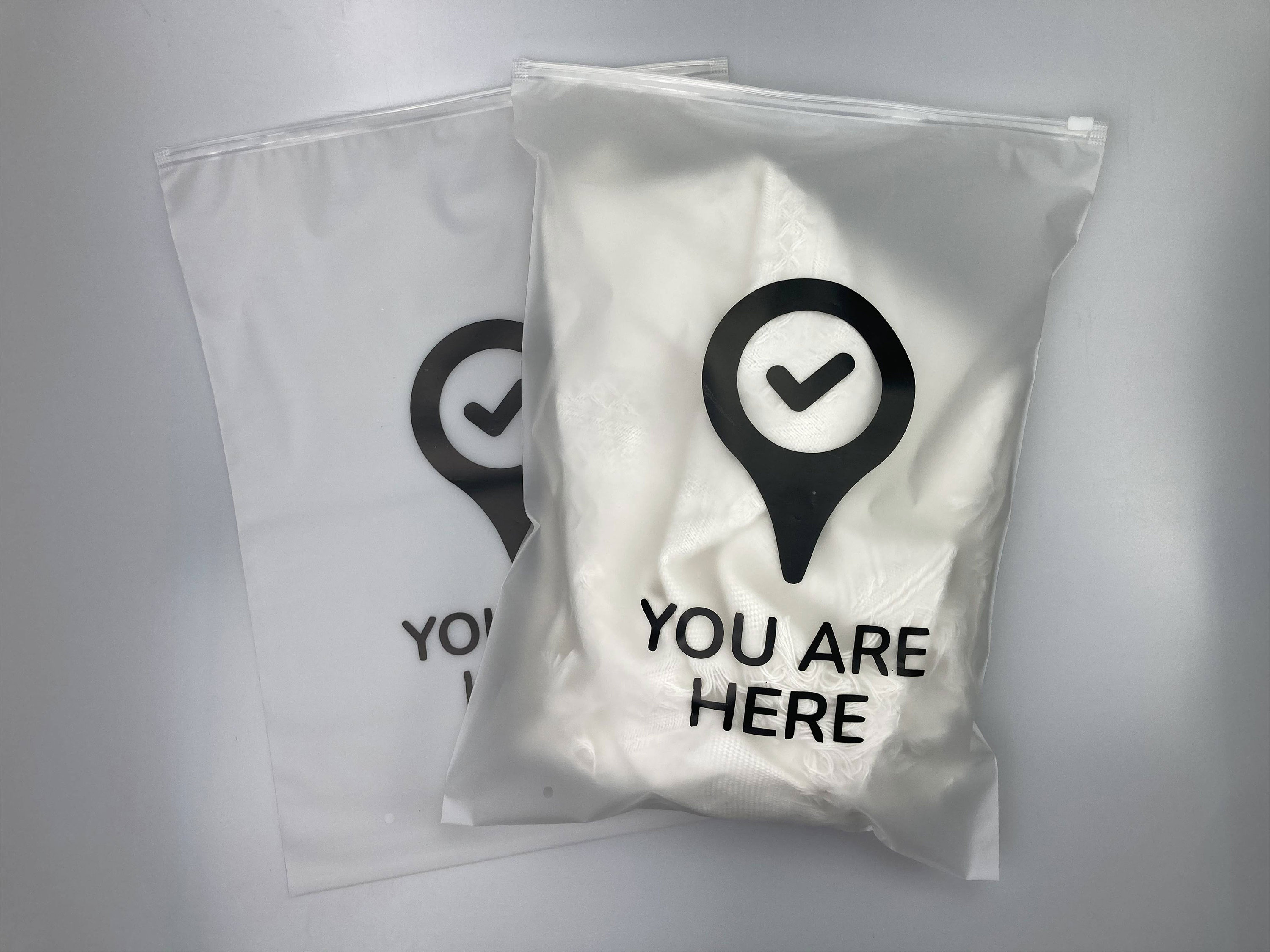 Transparent Plastic Bag. Set Reality Nylon Icon Background. Sealed