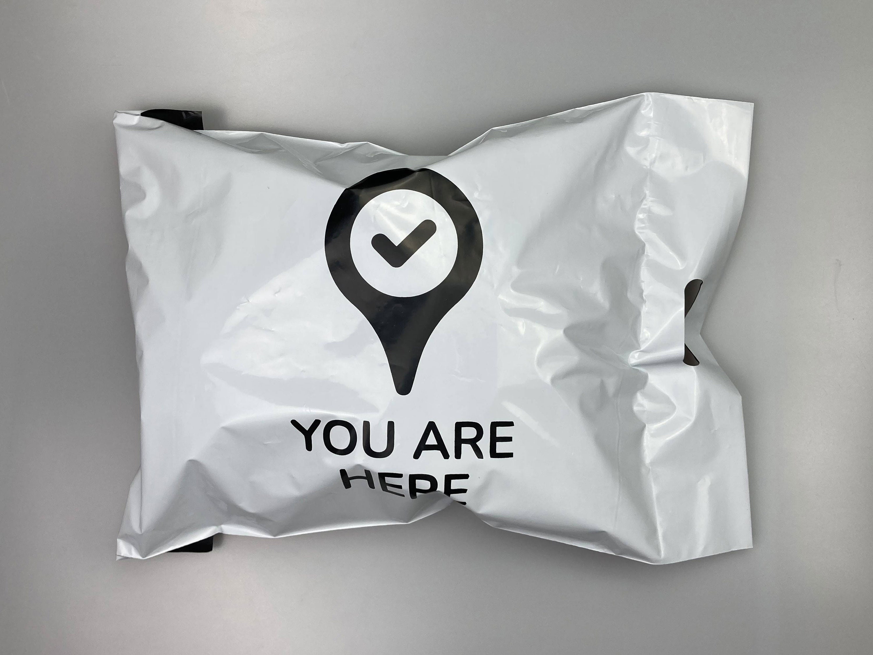 100 Custom White Mailing Bags With Handles Personalized Custom Poly