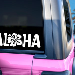 Aloha Hawaii Vinyl Car Decal